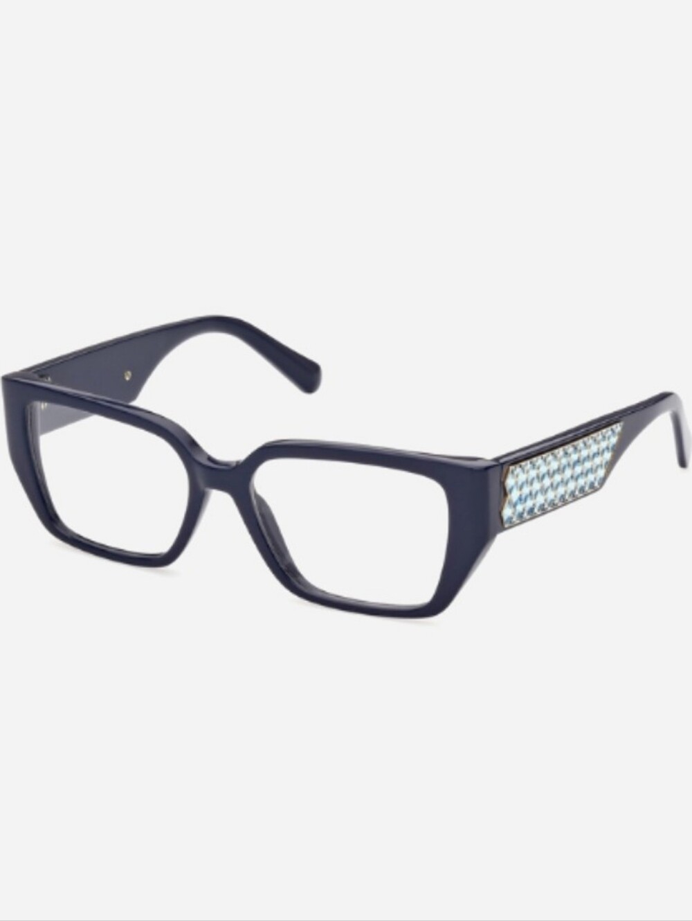 Swarovski SK5446 Crystal Eyeglasses Shiny Blue 54-16-140 NEW - Picture 2 of 16